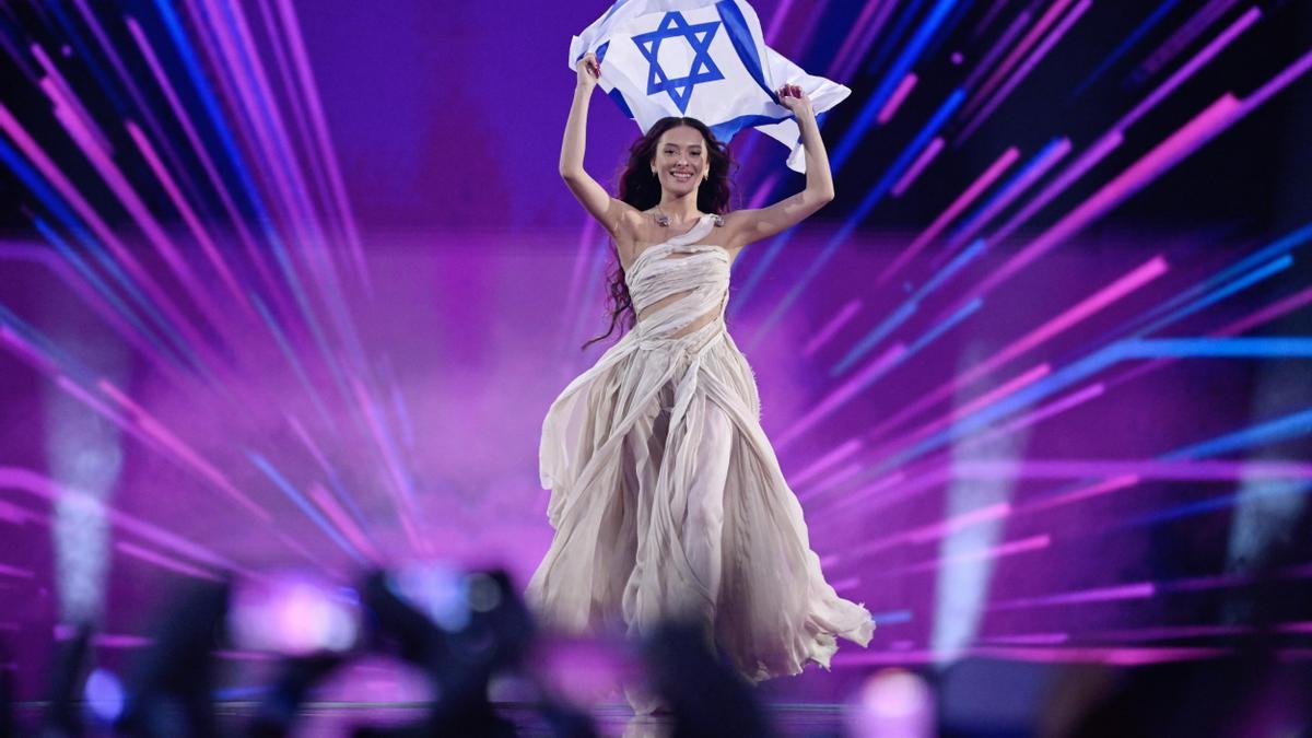 Eden Golan, de Israel, durante su actuación en Eurovisión.
