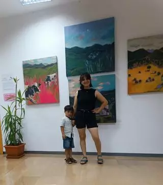 Una corazonada con el bar "Uruguay" de Salas que termina hecha arte, la vecina Carolina Larrama muestra su obra: "Sentimos que fue una señal"