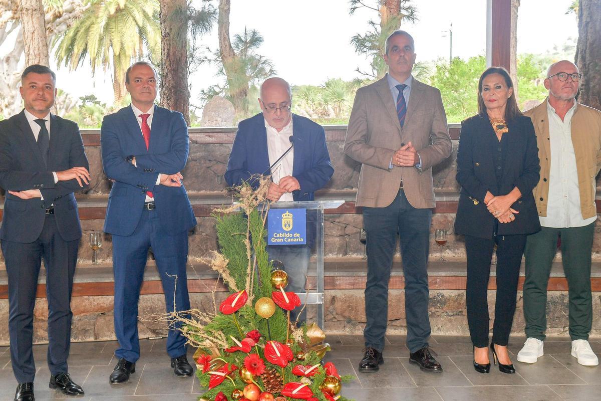 Brindis del presidente del Cabildo en el Jardín Canario