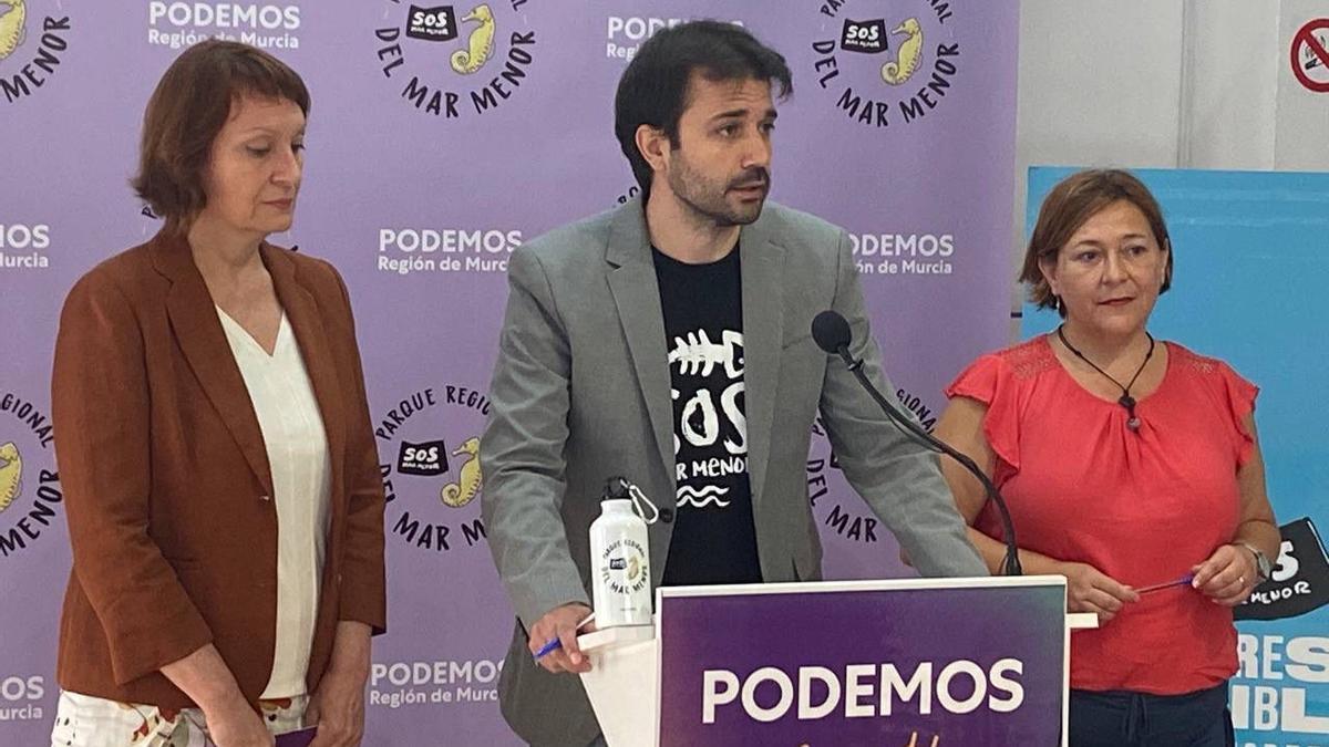 Presentación de la campaña de Podemos, esta mañana