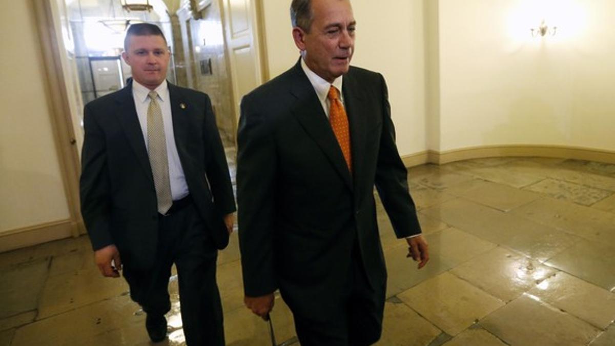 John Boehner llega al Capitolio.