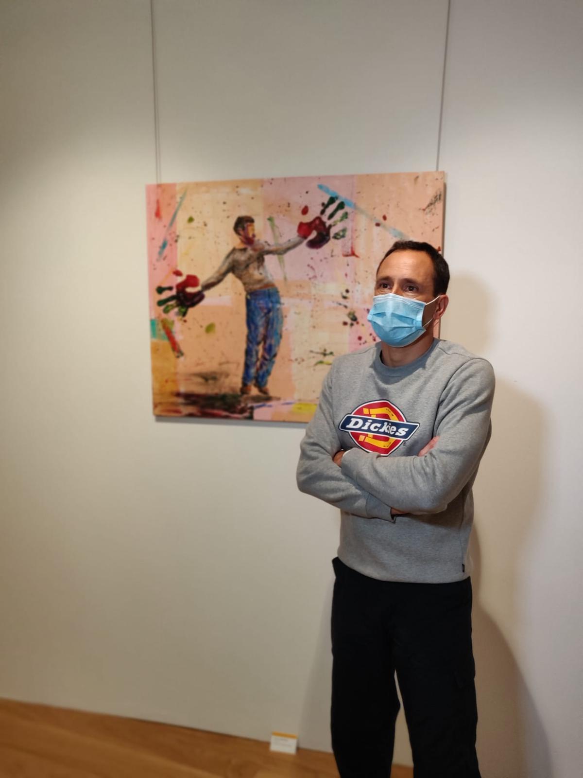 El pintor quiere exponer algún día en Vilagarcía.