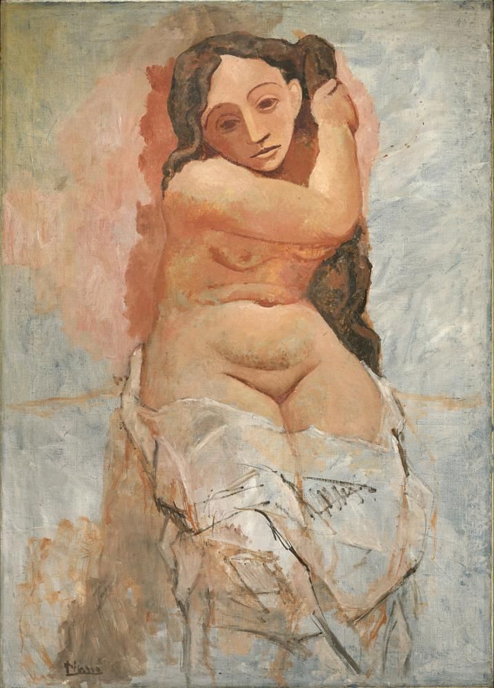 "Mujer peinándose", 1906