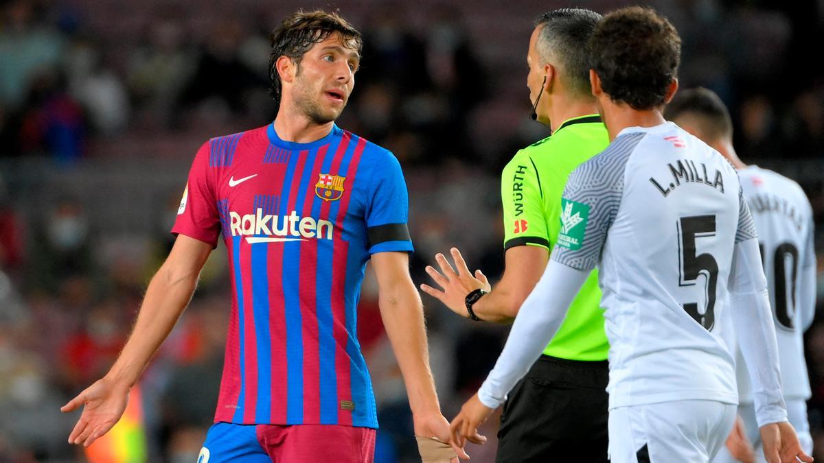 Sergi Roberto, durante el partido ante el Granada