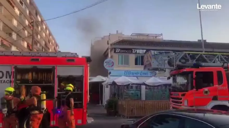 Incendio en un restaurante de Canet d'en Berenguer