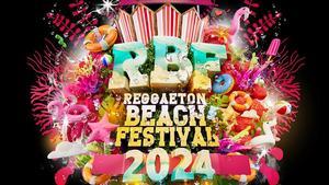 Parte del cartel del Reggaeton Beach Festival 2024 en Madrid