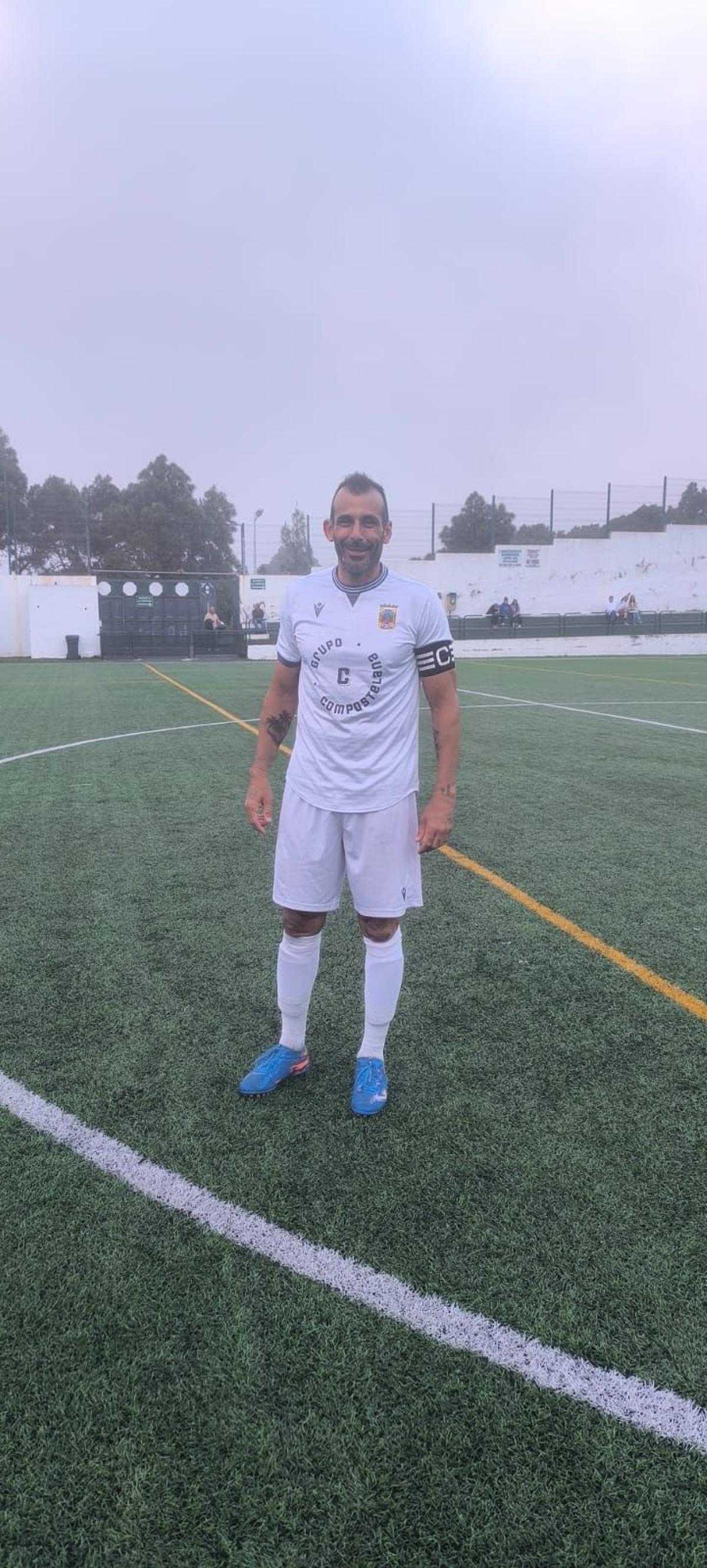 Kiko Ratón, en el darrer partit d'aquesta temporada amb el Puerto de la Cruz