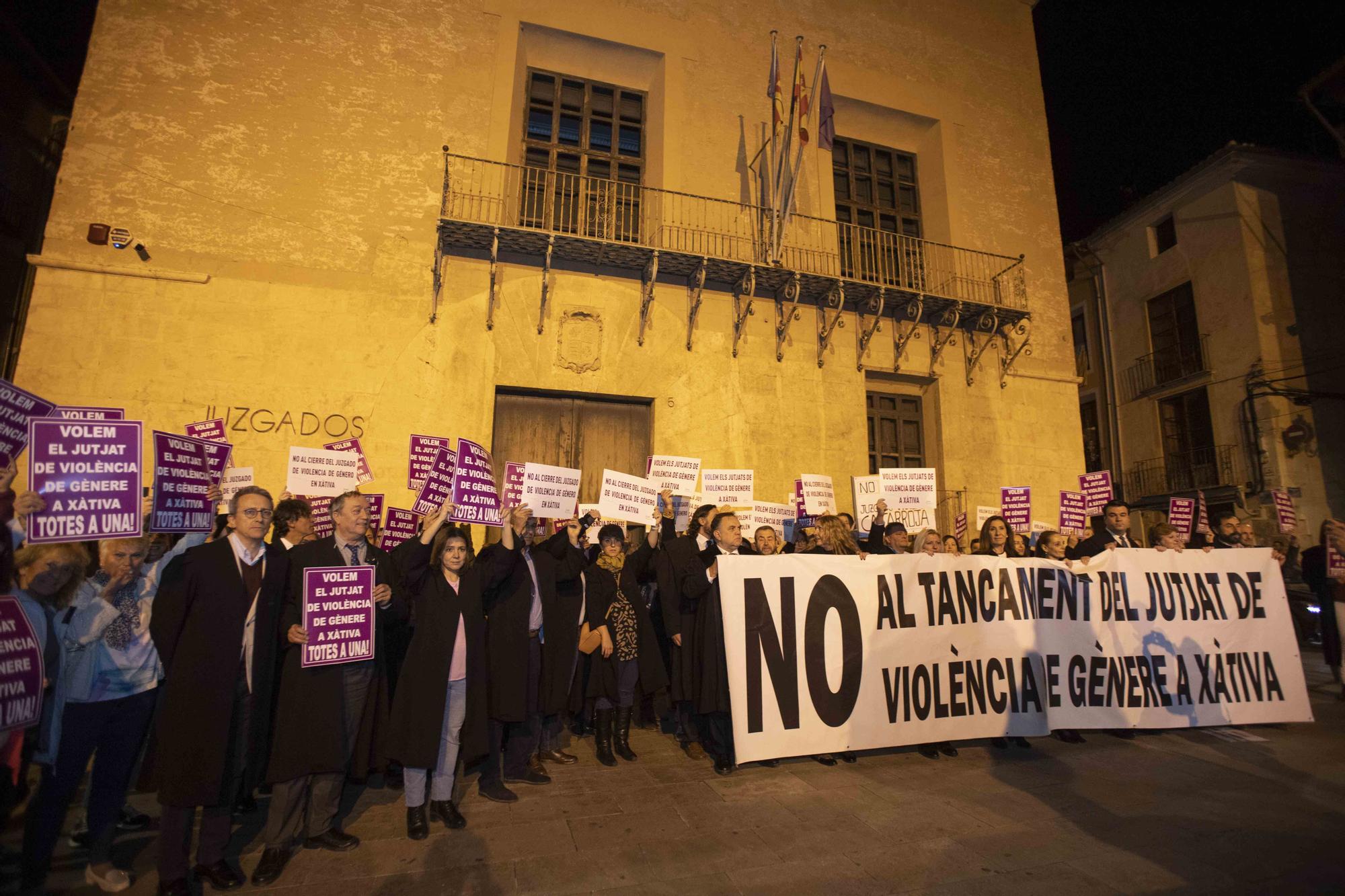 Xàtiva se une para reivindicar la permanencia del juzgado de violencia de género