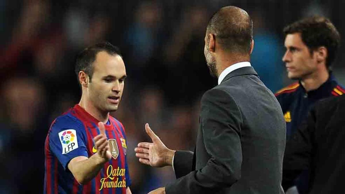 Iniesta y Guardiola han mantenido siempre una buena relación