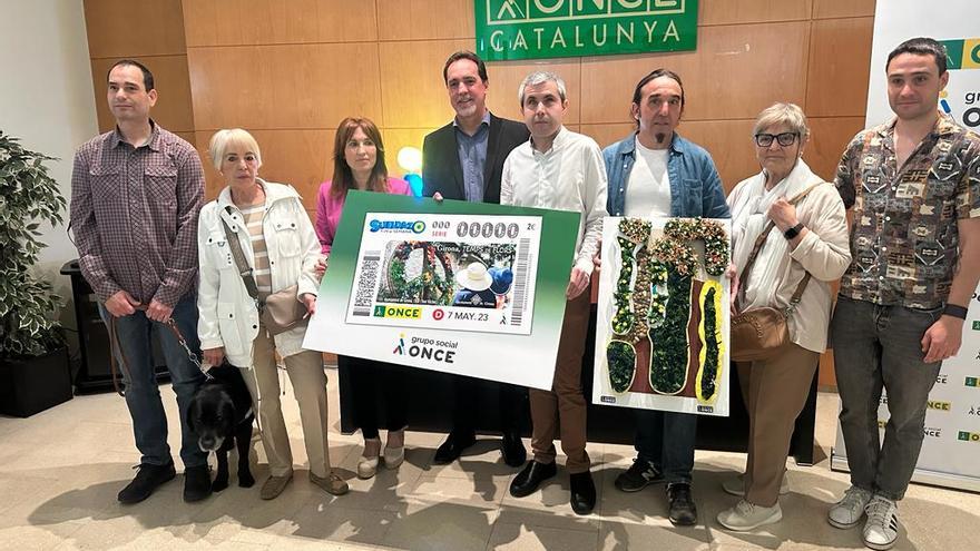 L’ONCE presenta a Girona l’Exposició floral sensorial i el cupó que dedica a Temps de Flors