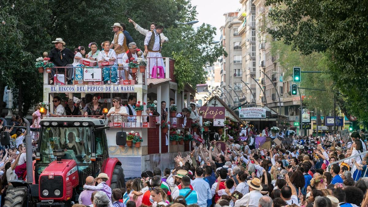 Desfile del Bando de la Huerta de Murcia el pasado 2024.