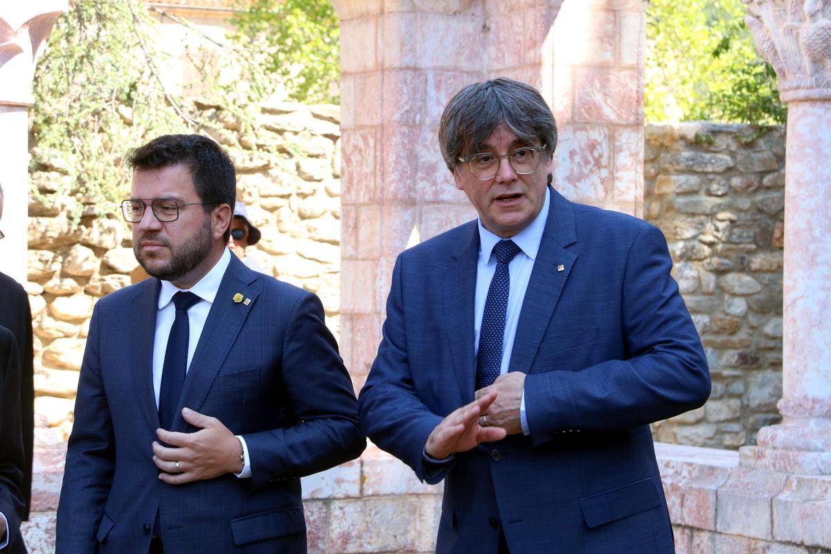 Puigdemont participa amb Aragonès, Torra, Montilla i Pujol en l’homenatge a Pau Casals a la Catalunya Nord