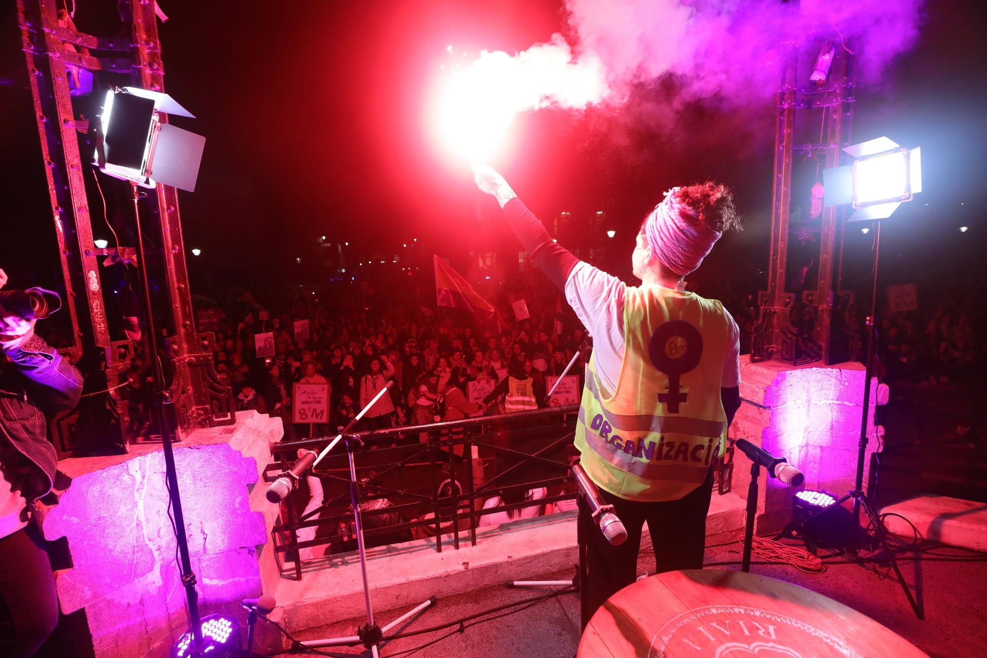 Así fue la manifestación del 8 M en Langreo