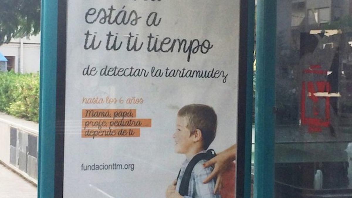 Imagen de una campaña de normalización de la tartamudez.