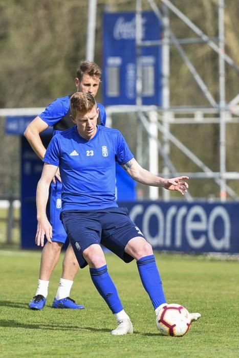 Entrenamiento del Oviedo en El Requexón