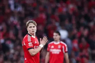 El plan del Benfica por Schjelderup que le acercaría al Barça