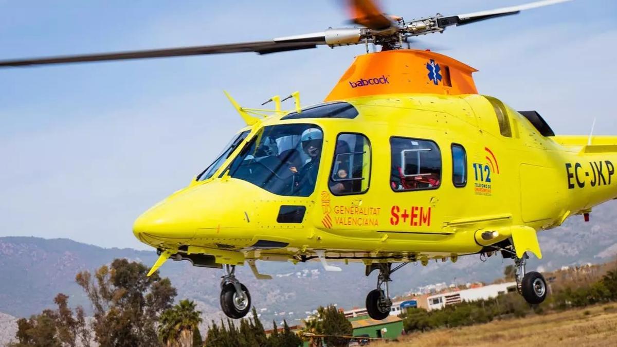 Imagen de archivo del helicóptero medicalizado de la conselleria de Sanidad
