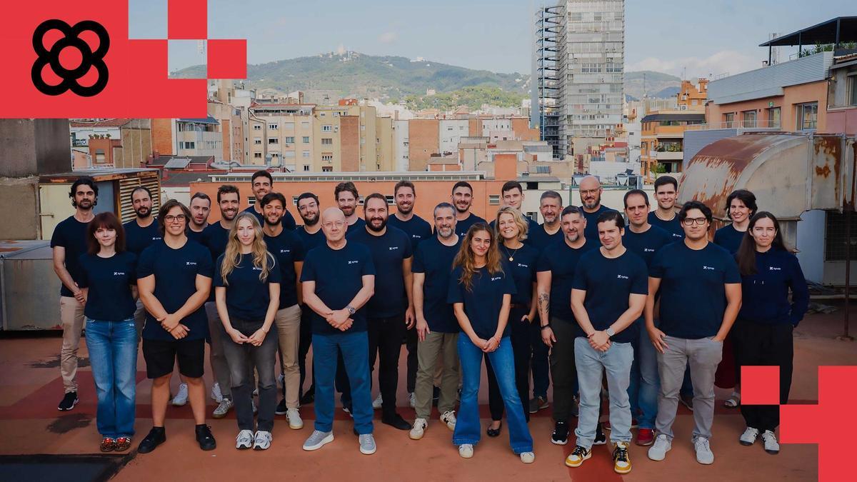 Buena parte del equipo de Zynap, en su sede en Barcelona