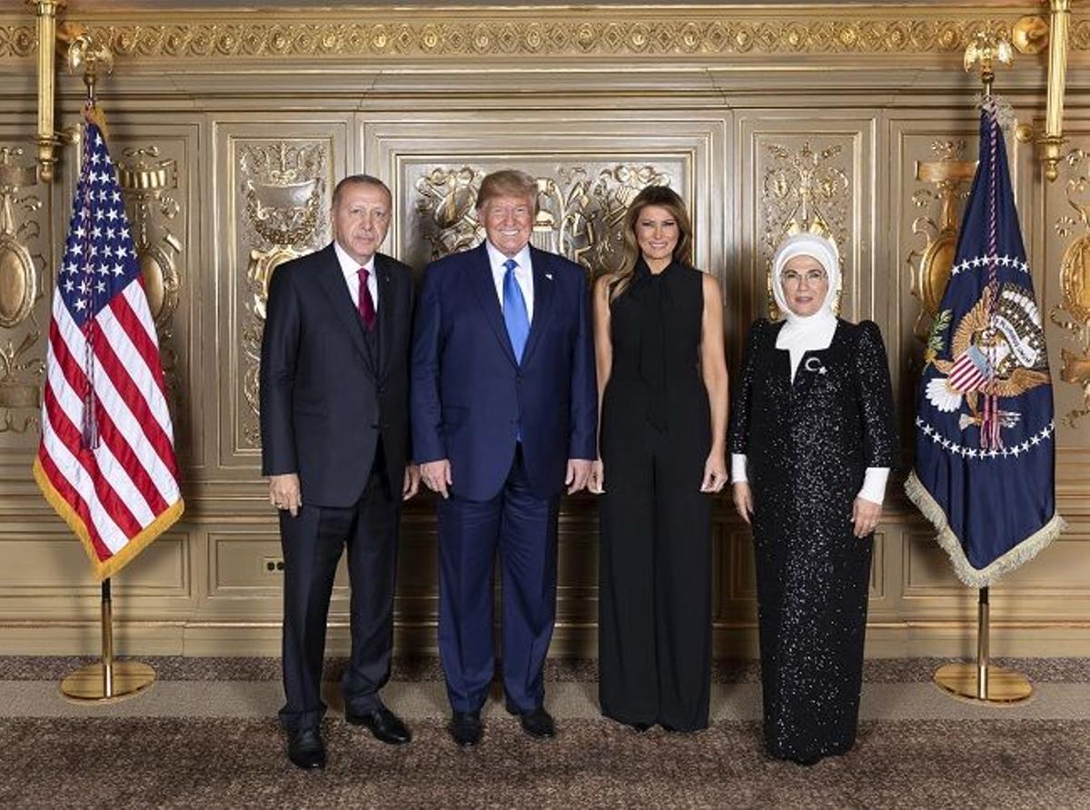 Melania Trump con mono negro en la 74º Asamblea General de las Naciones Unidas