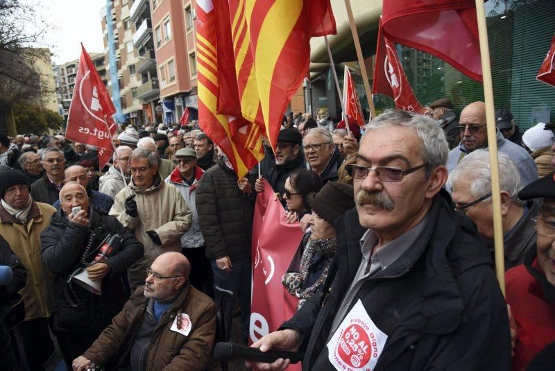 Protesta de jubilados en Zaragoza