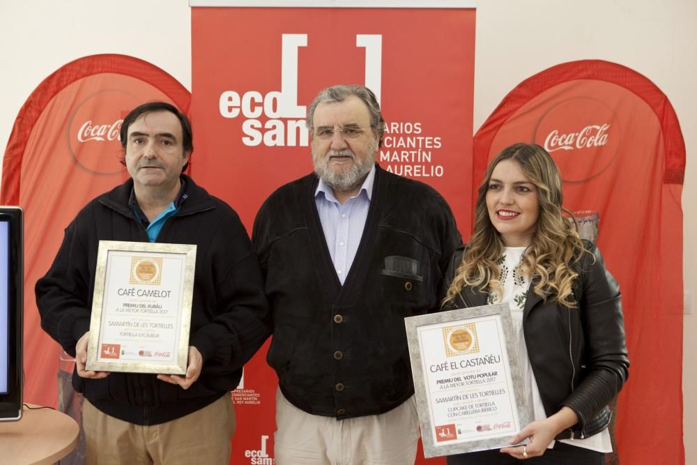 Entrega de premios del concurso de tortillas en El Entrego