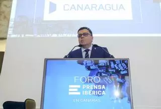 Manuel Miranda interviene en el Foro de Prensa Ibérica en Las Palmas de Gran Canaria