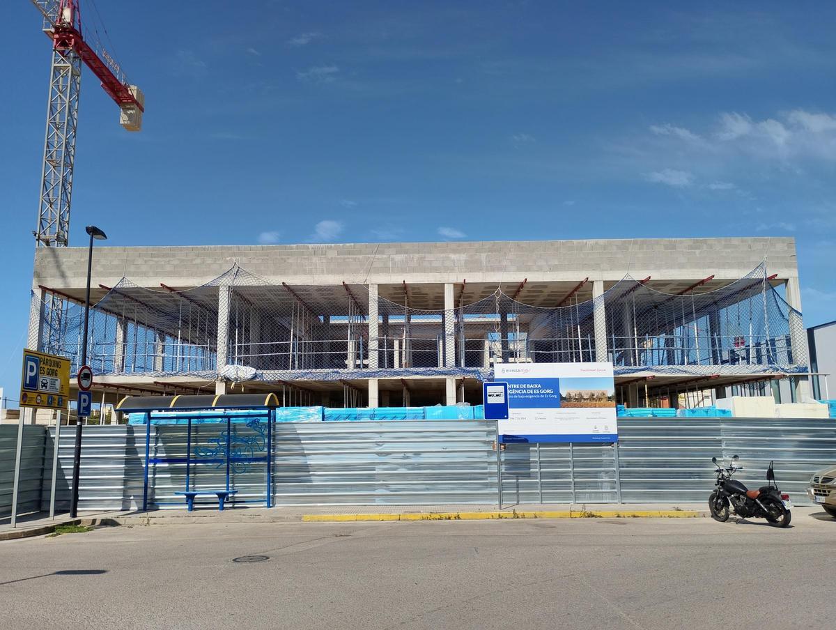 Imagen de las obras del centro de baja exigencia de es Gorg, paralizadas desde 2025