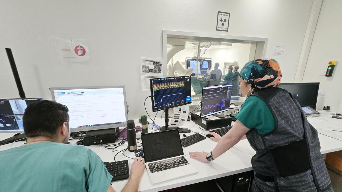 Miembros del equipo de Cardiología Intervencionista del Hospital Álvaro Cunqueiro.