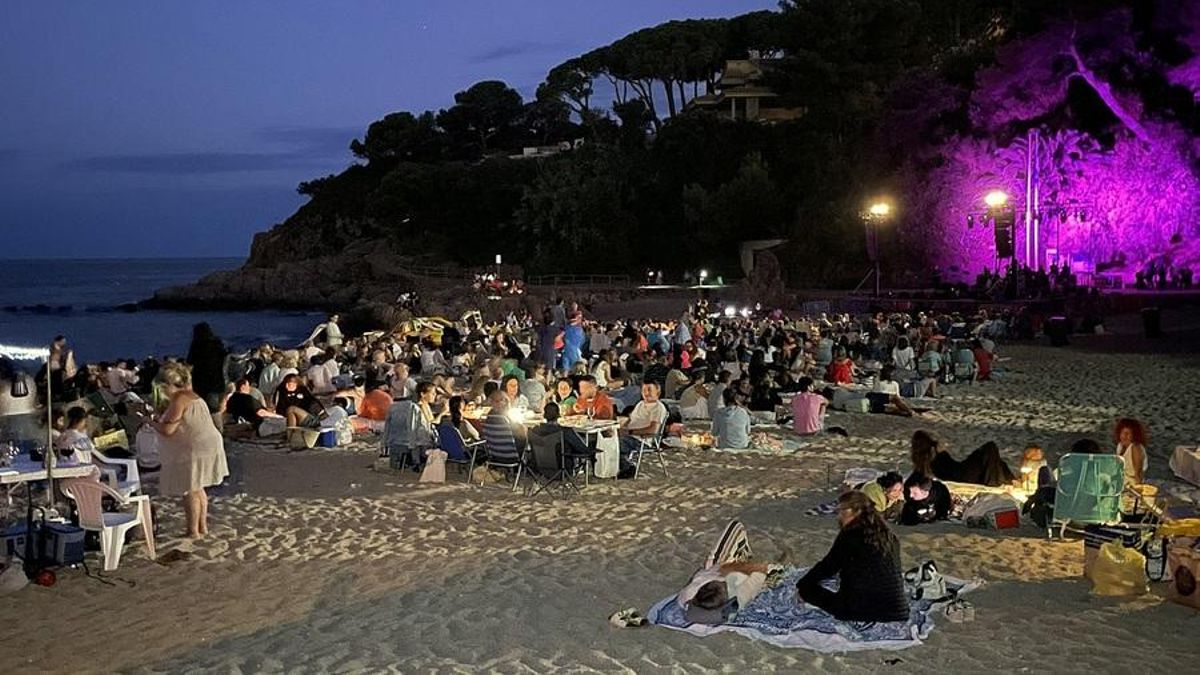 Els sopars a la platja per la Festa Mjor de Blanes