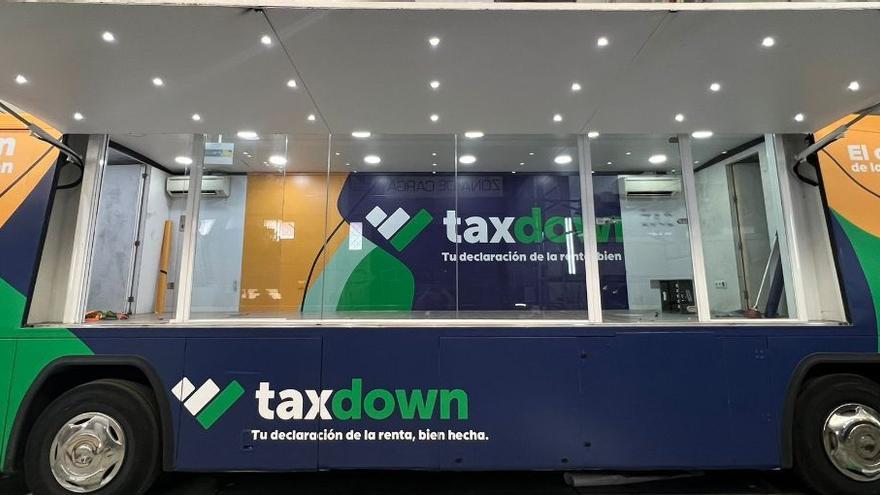 &quot;Camión de la declaración&quot; de TaxDown