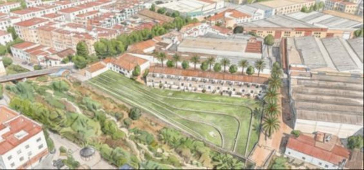 Simulación de cómo quedaría el ramo de l'Almassereta en Picanya.