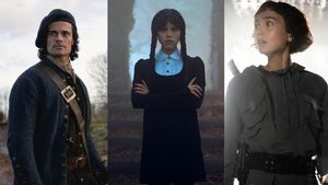 Jamie Roy en Blood of my blood, Jenna Ortega en Miércoles y Sydney Chandler en Alien: Planeta Tierra.