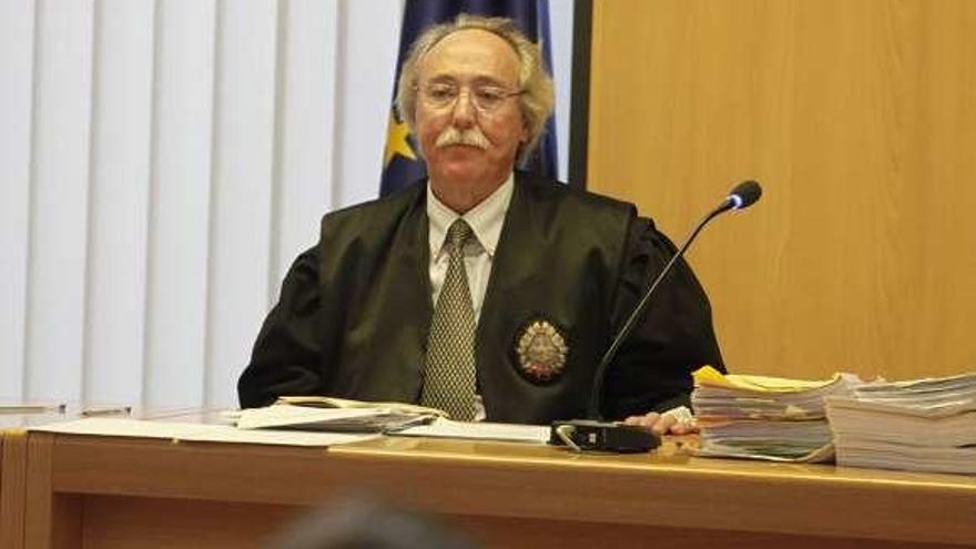 Pallicer, presidiendo un juicio en la Sección Octava de la Audiencia Provincial de Asturias, con sede en Gijón, en junio de 2016.