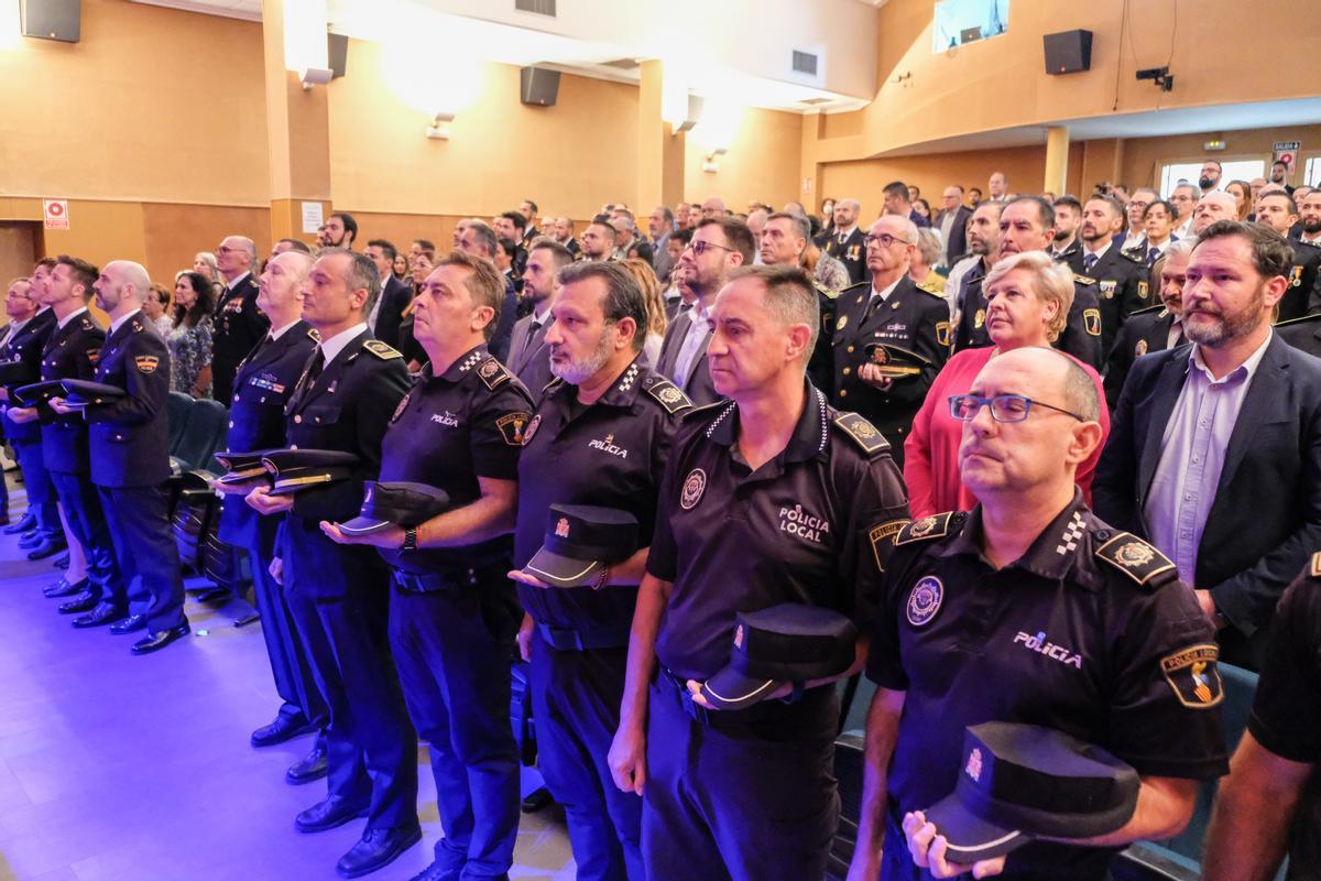 La celebración de Los Ángeles Custodios en Elda y Petrer, patronos de la Policía Nacional.