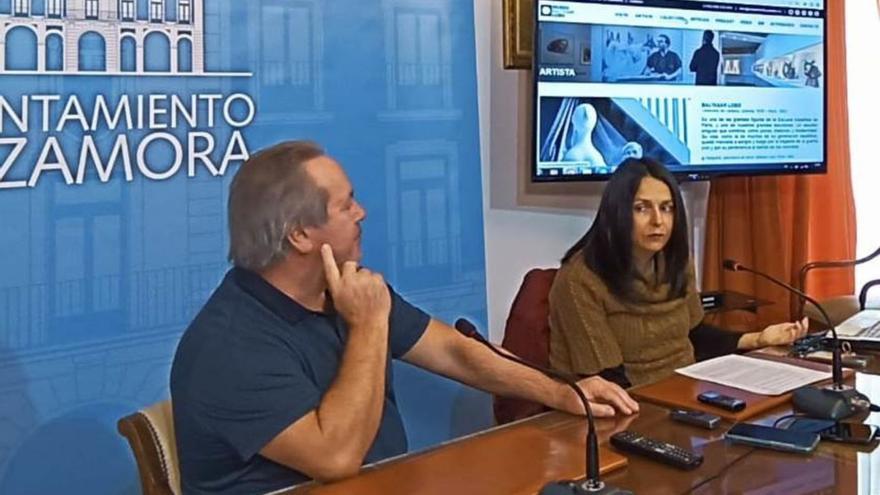 El alcalde de Zamora, Francisco Guarido, y la concejala de Cultura, María Eugenia Cabezas. | Cedida
