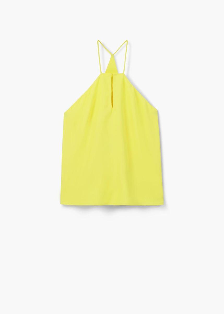 Top fluido amarillo de Mango (12,99€)