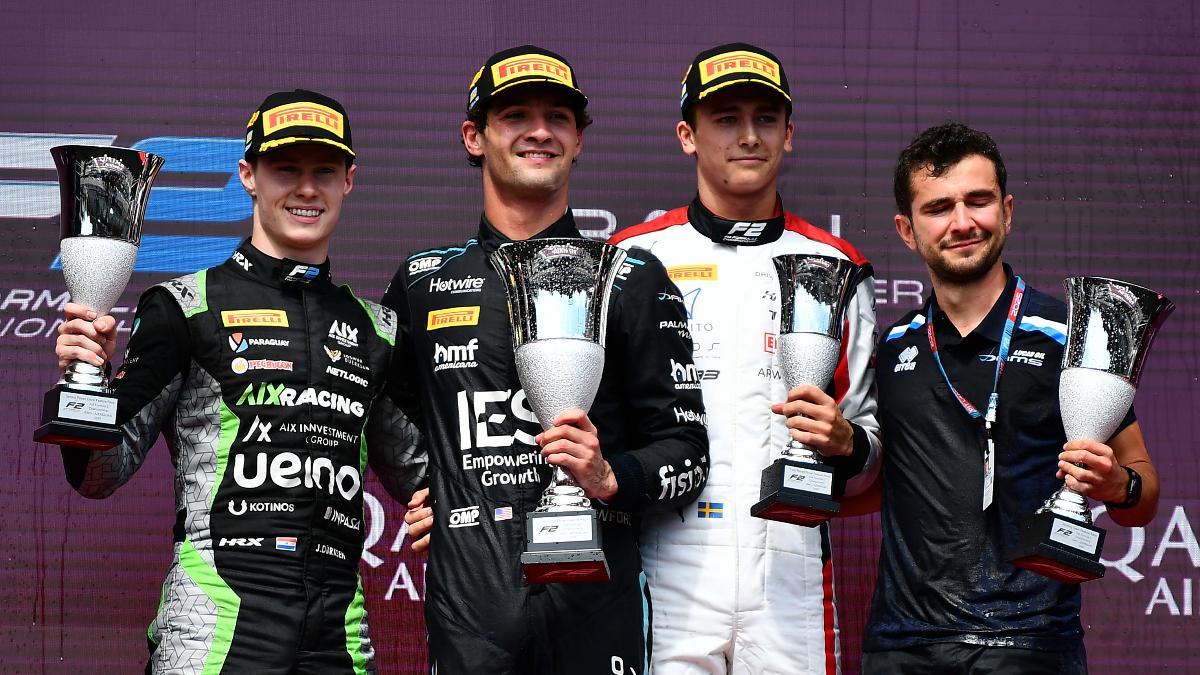 El podio de la F2 en Azerbaiyán