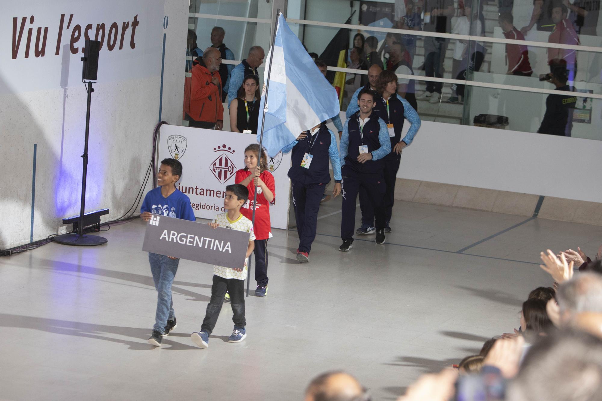 Las mejores imágenes de la gala inaugural del Mundial de Pilota de Alzira