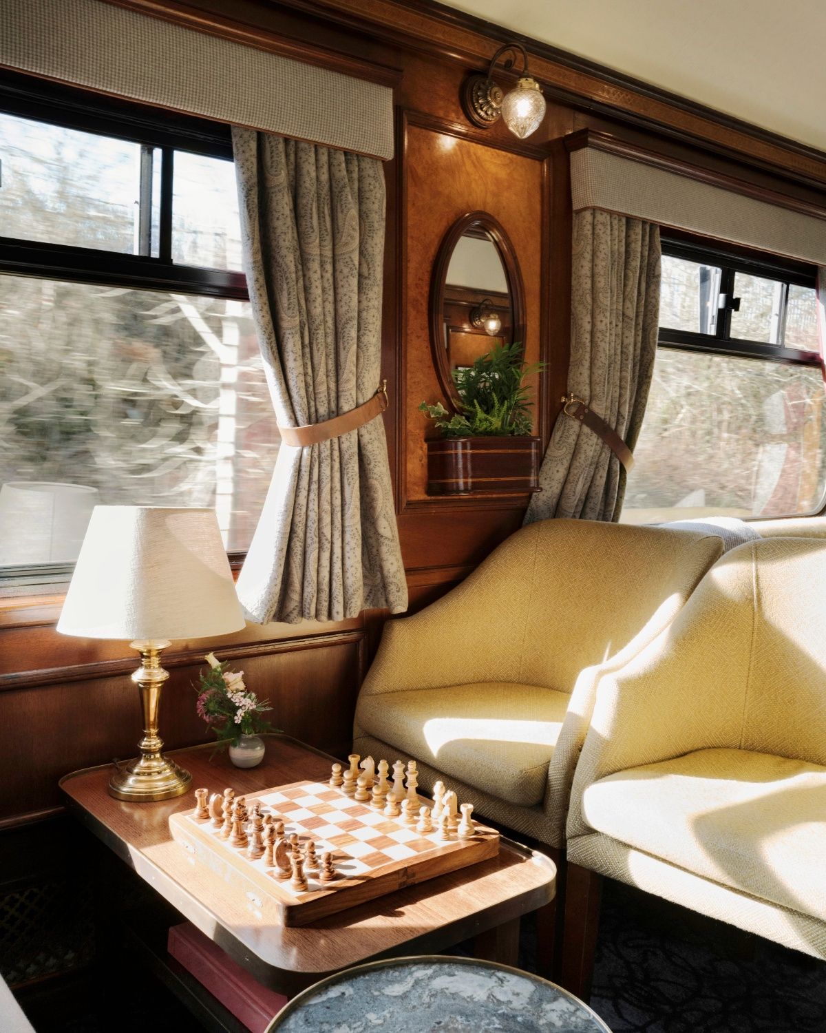 El entretenimiento está asegurado a bordo de este tren de lujo.