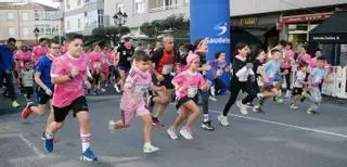 Barbadás tiñe sus calles de rosa para celebrar la Carrera por la Igualdad