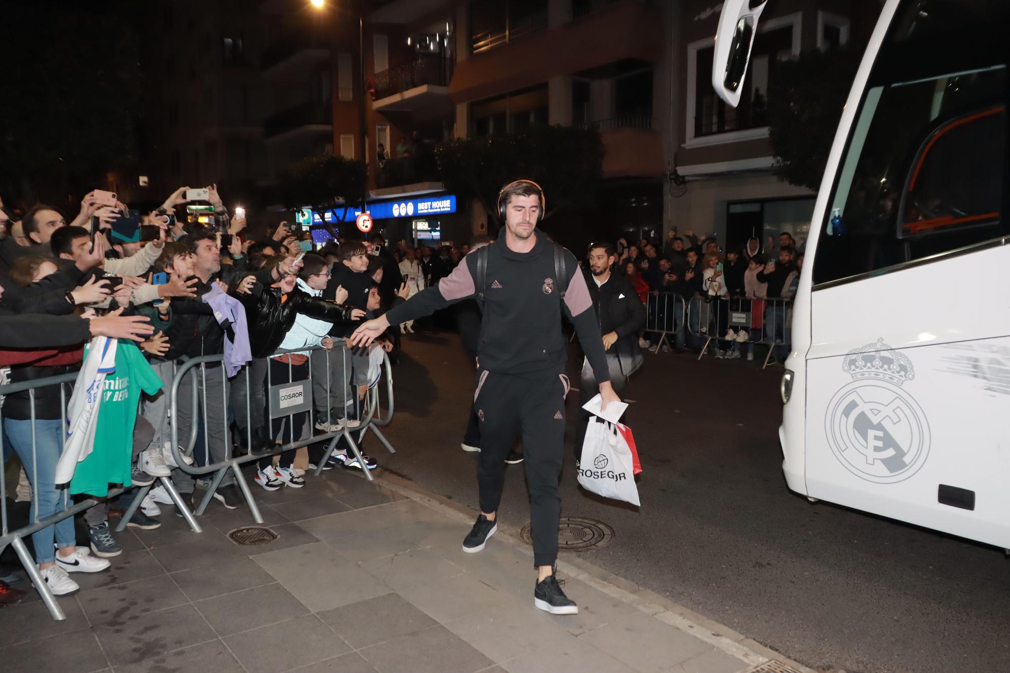 Así ha sido la llegada del Real Madrid a Castelló