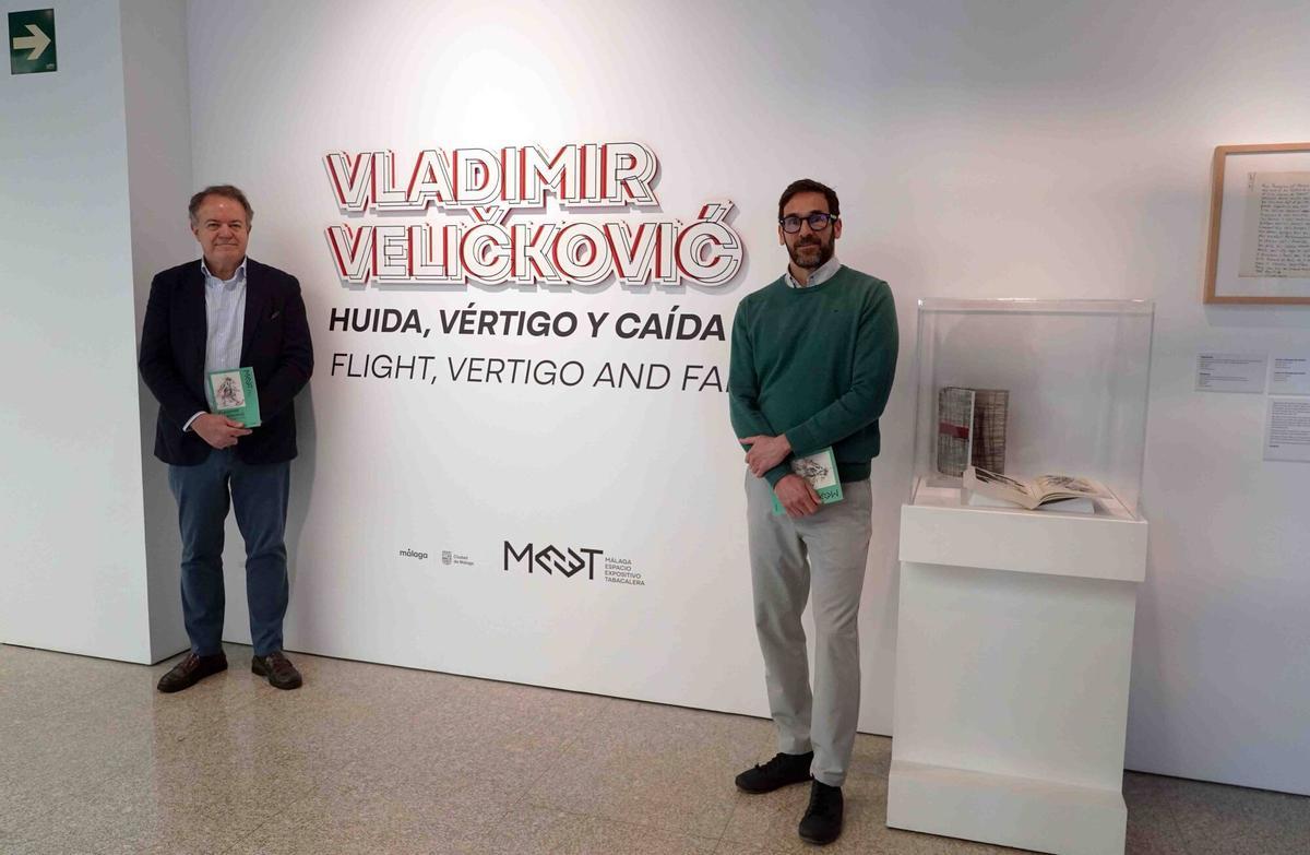 Presentación de la exposición 'Vladimir Velickovic. Huida, vértigo y caída' en el MEET Málaga