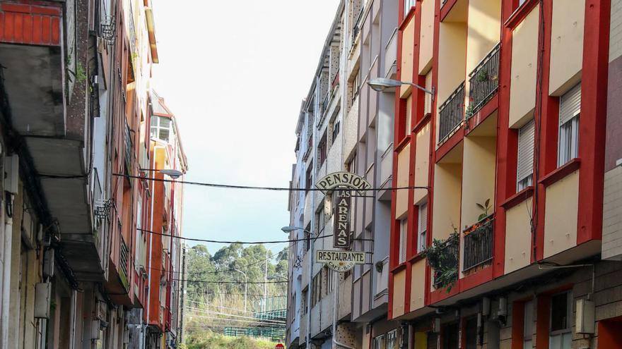 Calle de Vilagarcía donde sucede el conflicto de convivencia.