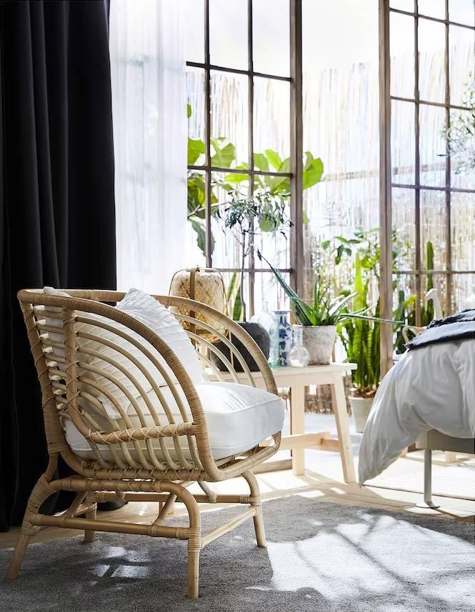 Sillón de ratán