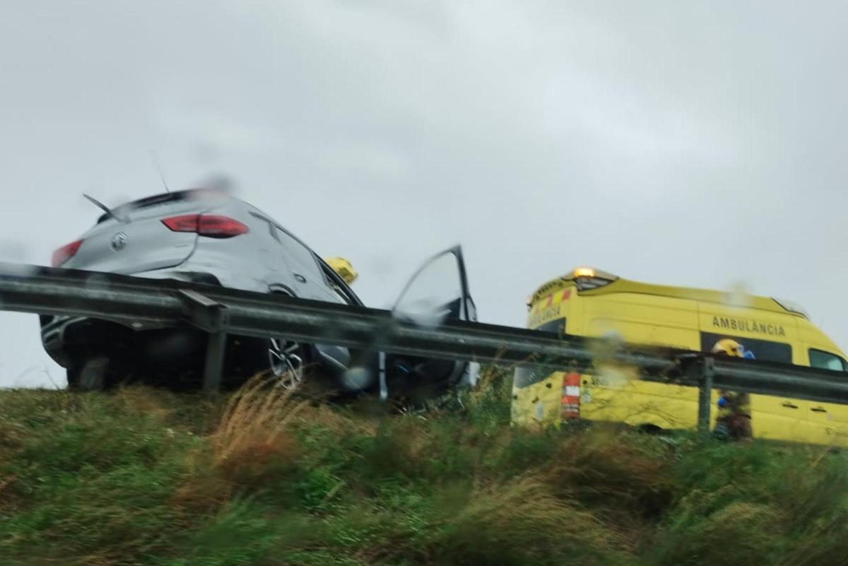 Imatge de l'accident mortal a l'N-II a l'altura del Far d'Empordà