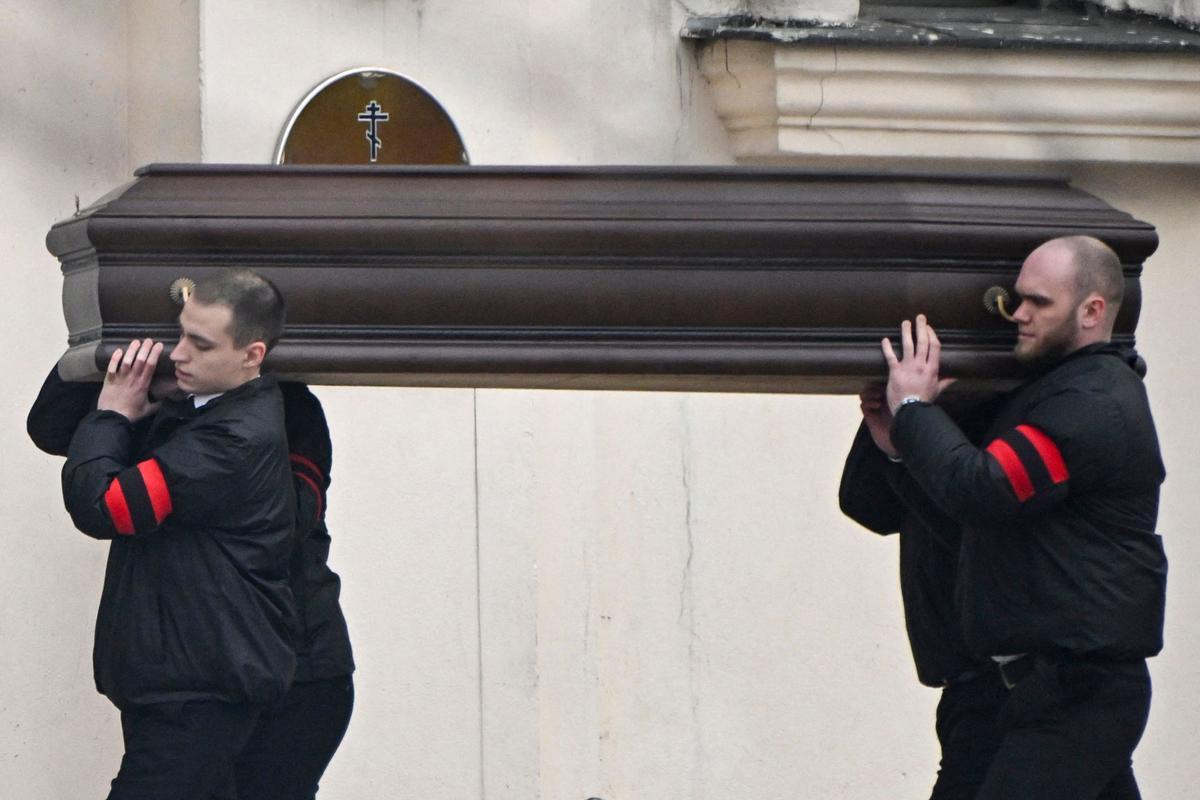 Funeral y ceremonia de despedida del político opositor ruso Alexei Navalny en Moscú