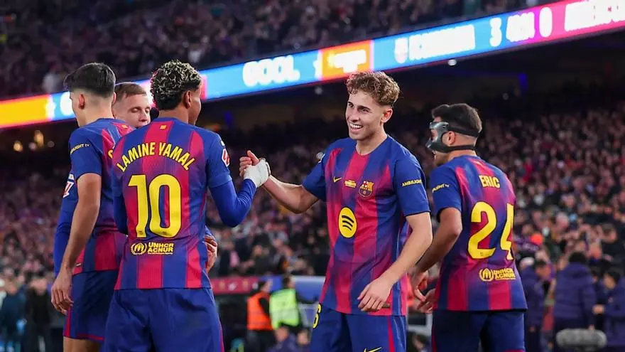 La alineación del FC Barcelona frente al Real Madrid