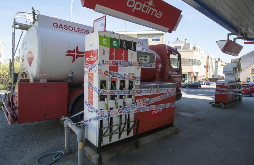 Inspección en la gasolinera de Santa Cruz