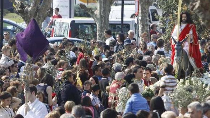 Procesión de la borriquilla el año pasado.  // Carmen G.