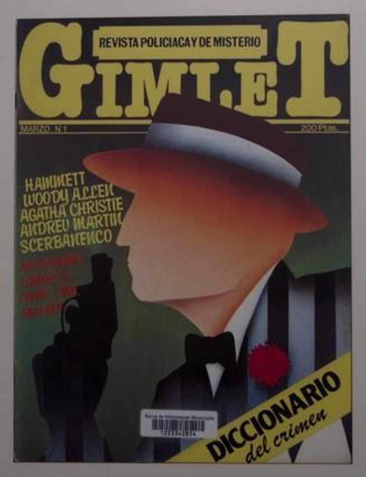 La publicación ’Gimelet’ tuvo una vida muy corta, 14 núrmeros, pero fue el fruto de la primera ola de fervor por el género literario negro, a principios de los 80.